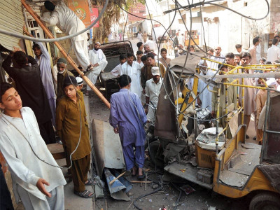with five bomb blasts in three months landhi sure has enemies