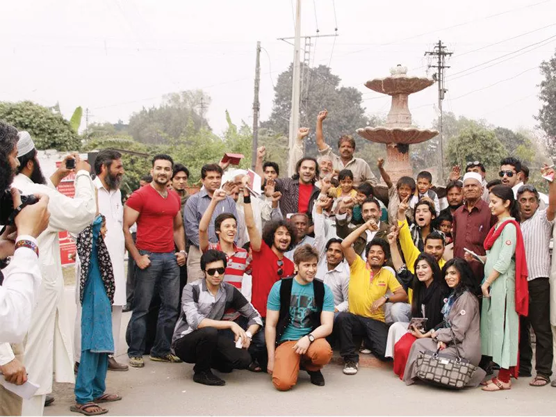 the experience was embracing as local residents in this colony helped with security and other roles in the film photo publicity the experience was embracing as local residents in this colony helped with security and other roles in the film photo publicity