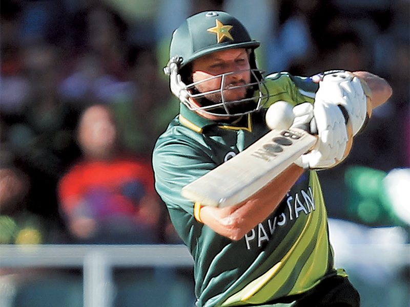 afridi entertained the crowd as he hit seven sixes in a 48 ball innings but tons by amla and de villiers took the total past pakistan s reach photo reuters