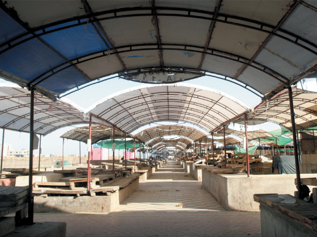 the sunday bazaar spread over 4 000 square yards was closed for maintenance on march 17 according to the dha photo athar khan express