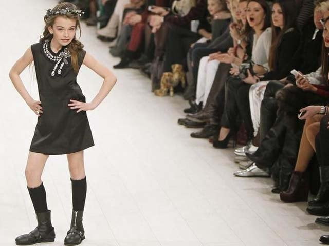 a model presents a creation by ukrainian designer viktor anisimov during ukrainian fashion week in kiev photo reuters