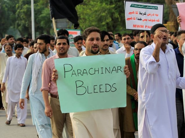 protesters demonstrate in islamabad against the lack of security provided to residents of parachinar on june 27 photo reuters protesters demonstrate in islamabad against the lack of security provided to residents of parachinar on june 27 photo reuters