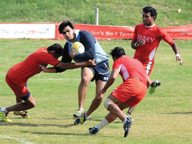 the rugby union which organised the new super league is now hoping to lure kabaddi players to increase the quality of the national team photo afp