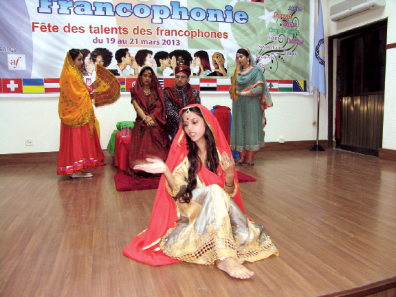 students also presented an adaptation of anarkali in french photo press release