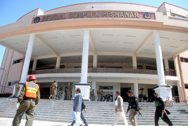 the judicial complex in peshawar was attacked on march 18 2013 photo mohammad iqbal express the judicial complex in peshawar was attacked on march 18 2013 photo mohammad iqbal express