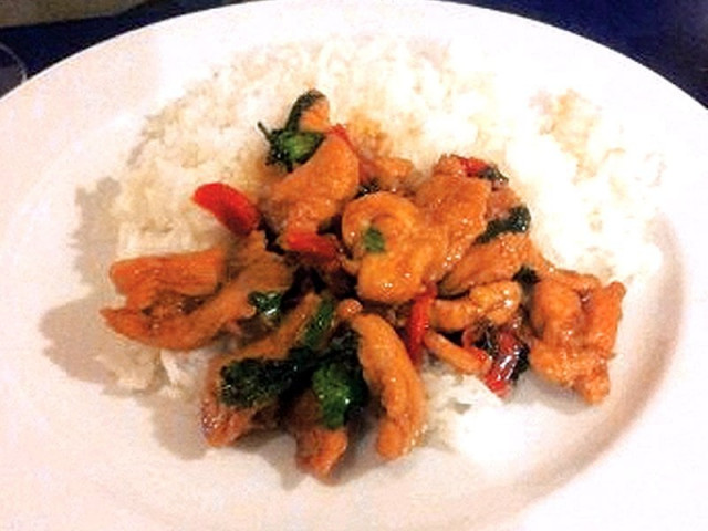 recipe chicken with basil leaves