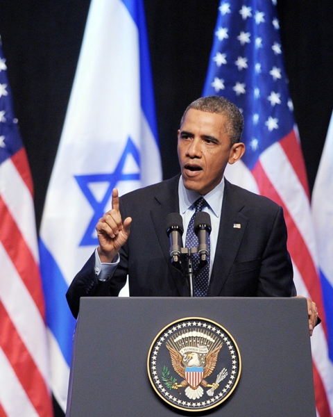 us president barack obama delivers a speech to the israeli people at the jerusalem international convention center in jerusalem on march 21 2013 photo afp