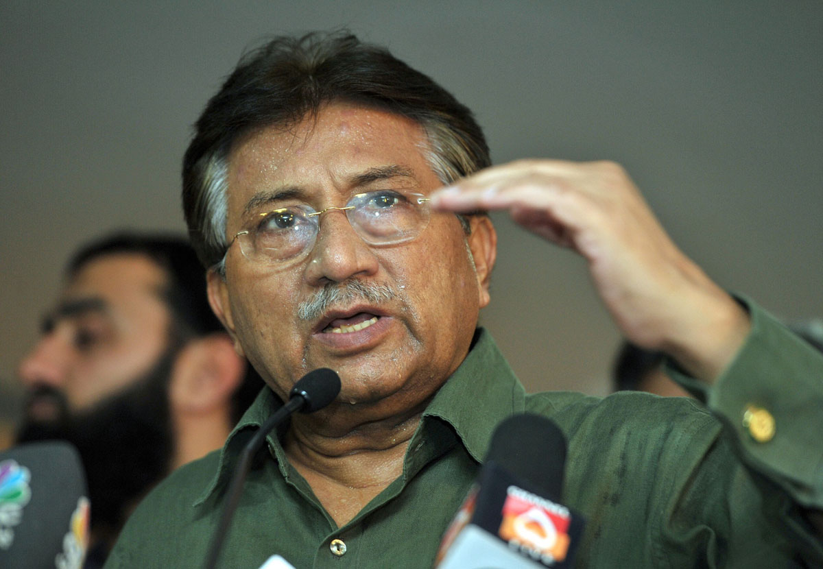 former president pervez musharraf speaks during a news conference in dubai march 23 2013 photo reuters