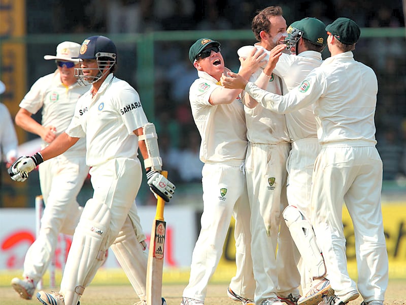 lyon claimed five wickets to give his side a chance to avoid a humiliating whitewash against india photo bcci