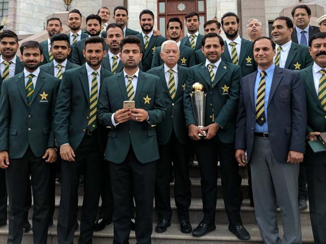 the government of pakistan led by prime minister pm nawaz sharif announced hefty cash prizes for the national team and the total prize money gifted to the players and management of the victorious team amounted to rs200 million photo pcb the government of pakistan led by prime minister pm nawaz sharif announced hefty cash prizes for the national team and the total prize money gifted to the players and management of the victorious team amounted to rs200 million photo pcb