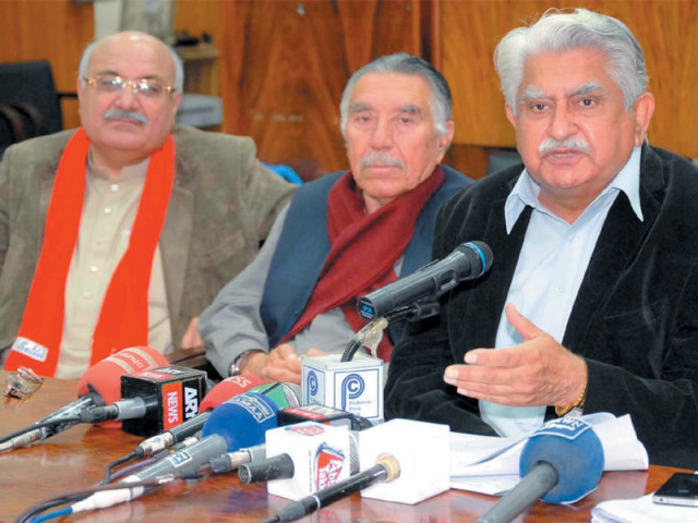 senator haji adeel of anp unveils party manifesto at a press conference photo inp senator haji adeel of anp unveils party manifesto at a press conference photo inp