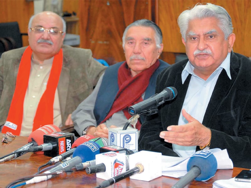 senator haji adeel of anp unveils party manifesto at a press conference photo inp