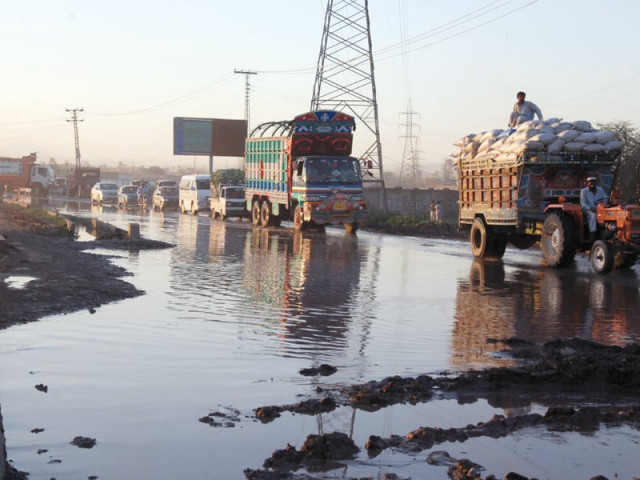 rainwater still stands in many parts of the city after heavy showers photo ghaffar baig express