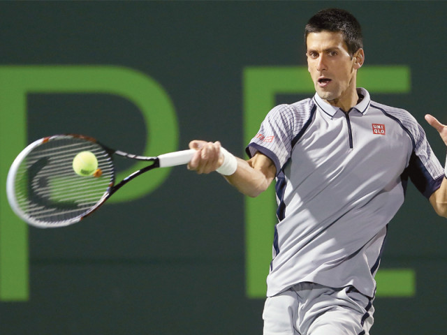 two time defending champion novak djokovic failed to progress past the fourth round as german 15th seed tommy haas stunned him in a straight sets defeat at the miami masters photo afp