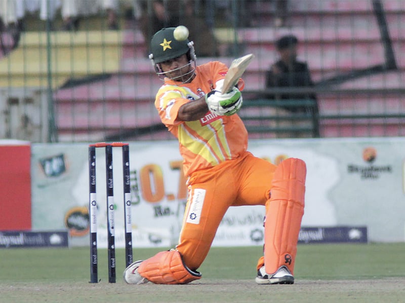 pakistan twenty20 captain hafeez scored a quickfire century to steer the lions to a 47 run victory over the tigers yesterday photo shafiq malik express