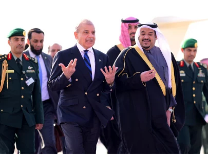 pm lands in riyadh to attend one water summit