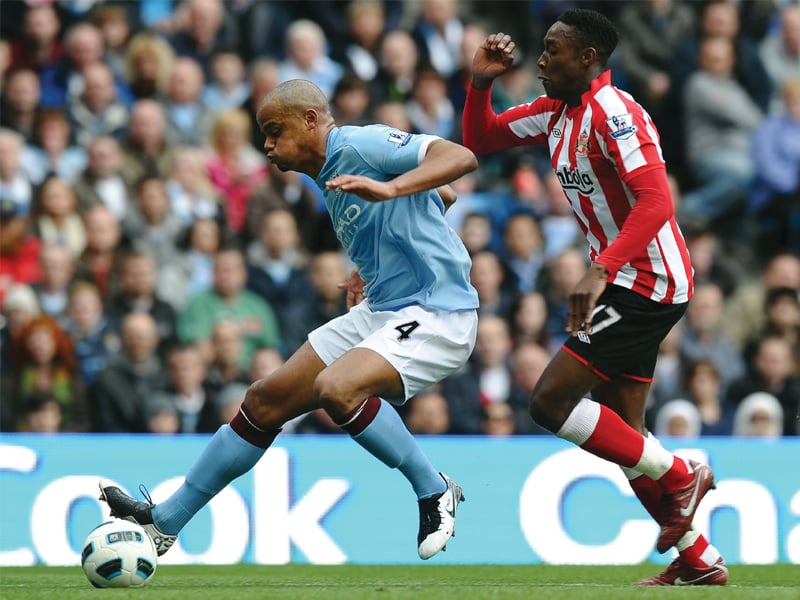 city have registered 10 points losing twice and drawing twice since late january when captain kompany made his last appearance for the club photo afp