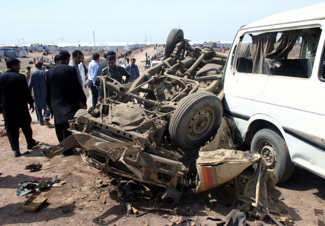 officials inspect the blast that ripped through the jalozai camp just as aid was being distributed photo muhammad iqbal express officials inspect the blast that ripped through the jalozai camp just as aid was being distributed photo muhammad iqbal express