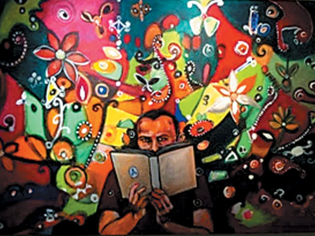 kahani har roz ki by sara khan top and top left when i was a child i had a fever by ammad tahir bottom left and never been there yet done that by summaiya jillani right photo courtesy chawkandi art gallery kahani har roz ki by sara khan top and top left when i was a child i had a fever by ammad tahir bottom left and never been there yet done that by summaiya jillani right photo courtesy chawkandi art gallery