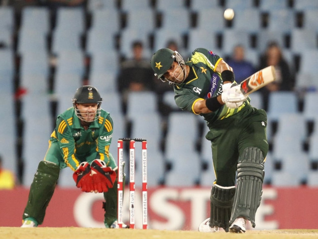 quot i think through t20 cricket we can also end our forced drought of international cricket at home quot misbahul haq photo reuters file