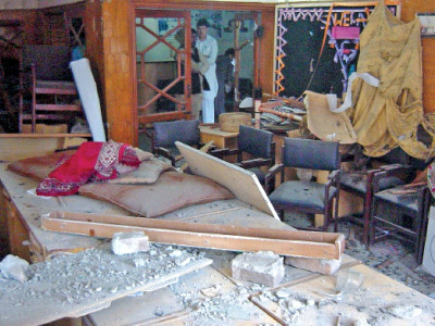 bomb explosion office of ngo targeted in hayatabad