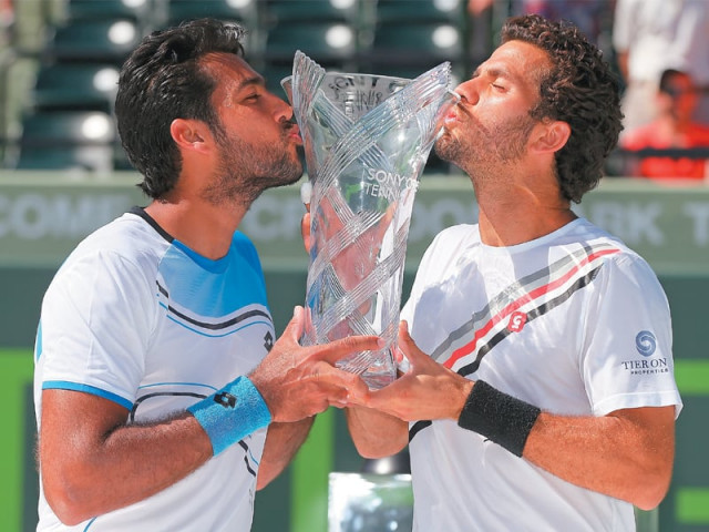 aisam and rojer were ranked 21 in the doubles team rankings after a string of first round exits this year but are likely to improve after their win in miami photo afp aisam and rojer were ranked 21 in the doubles team rankings after a string of first round exits this year but are likely to improve after their win in miami photo afp