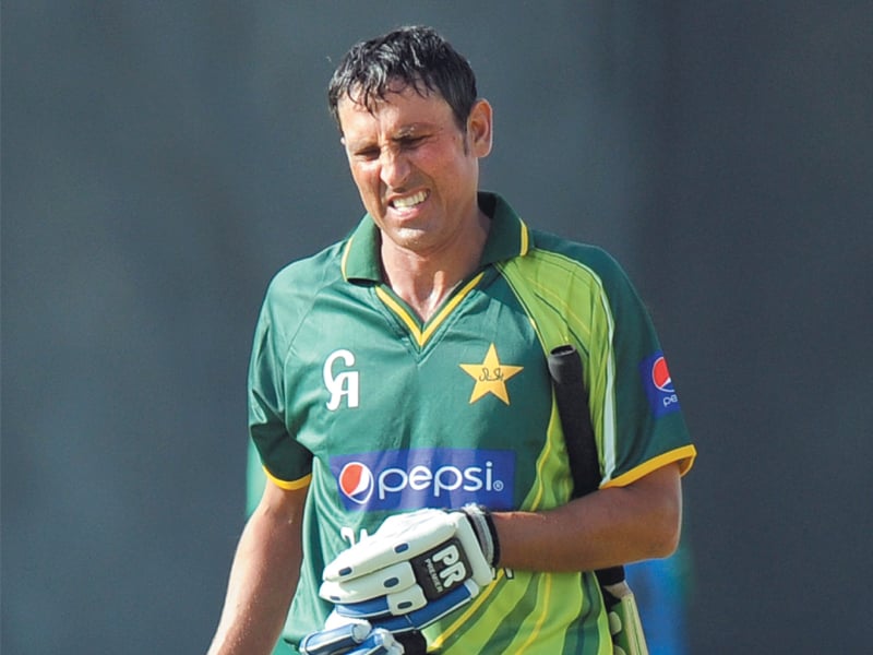 in his last 19 odis younus has scored 357 runs at a mediocre average of 21 photo afp