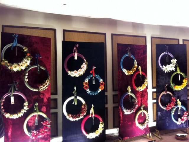 floral wreaths displayed at serena on sunday photo express floral wreaths displayed at serena on sunday photo express