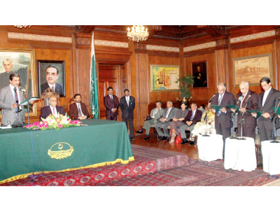 let the caretaking begin four members of cabinet take oath