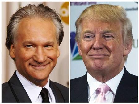 this combination photo shows bill maher in hollywood california february 22 2009 and donald trump in las vegas nevada december 19 2012 photo reuters