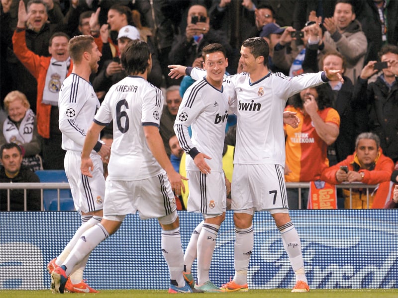 real madrid look to factor in their scoring abilities as they take on galatasaray who are facing a deficit photo afp