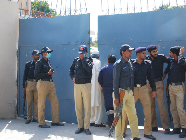 police deployed in front of the gepco office to stop protesters from attacking photo khurram shehzad express police deployed in front of the gepco office to stop protesters from attacking photo khurram shehzad express