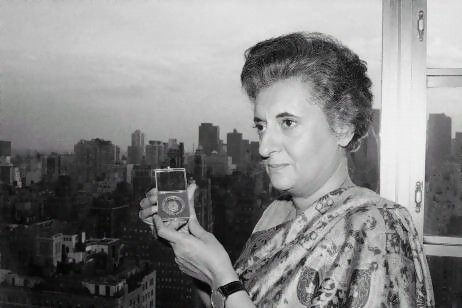 indira gandhi the former indian prime minister in 1974 photo afp