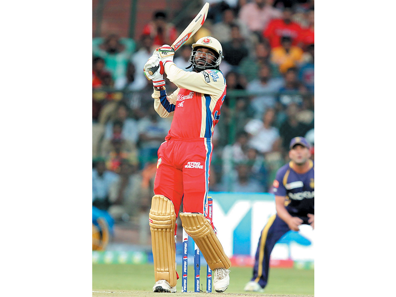 gayle who hit a whirlwind 92 in his opening match at the ipl was back to his best after two lean games photo bcci