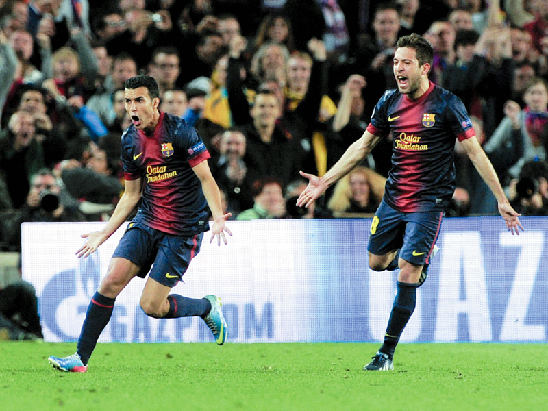 barca have now reached the last four of europe s premier club competition for a record sixth successive season photo afp