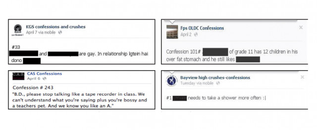 next level bullying facebook confessions pages have made life miserable for several students as their whole names appear on the pages for everyone to see photos facebook next level bullying facebook confessions pages have made life miserable for several students as their whole names appear on the pages for everyone to see photos facebook