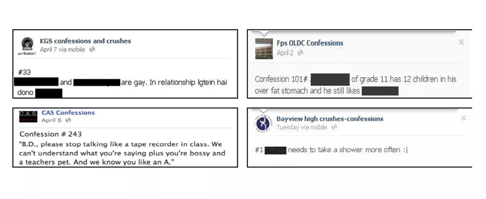next level bullying facebook confessions pages have made life miserable for several students as their whole names appear on the pages for everyone to see photos facebook next level bullying facebook confessions pages have made life miserable for several students as their whole names appear on the pages for everyone to see photos facebook