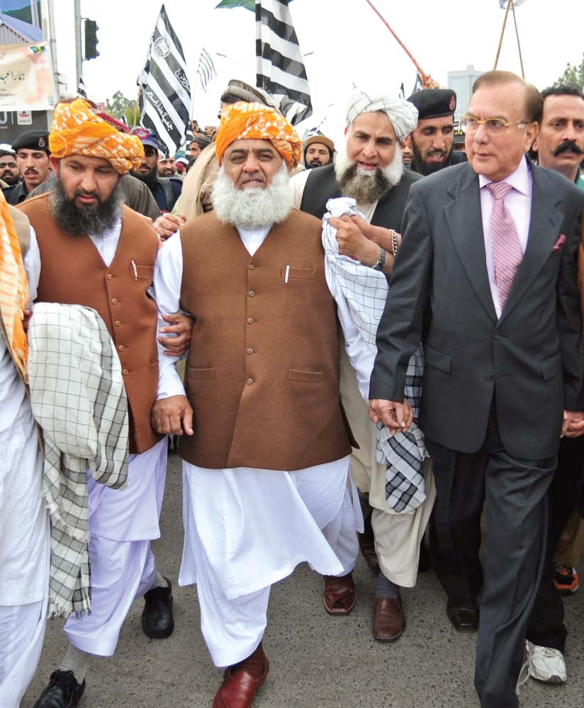 there is a direct clash between the secular and religious forces in the may 11 elections says fazl photo afp file