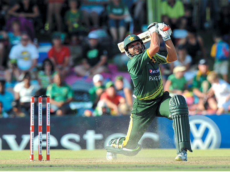 afridi s performance was the only consolation for hbl in an otherwise dismal day for the bankers photo file afp