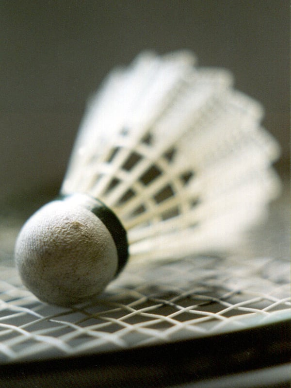 line calls are a perennial bone of contention in badminton photo file