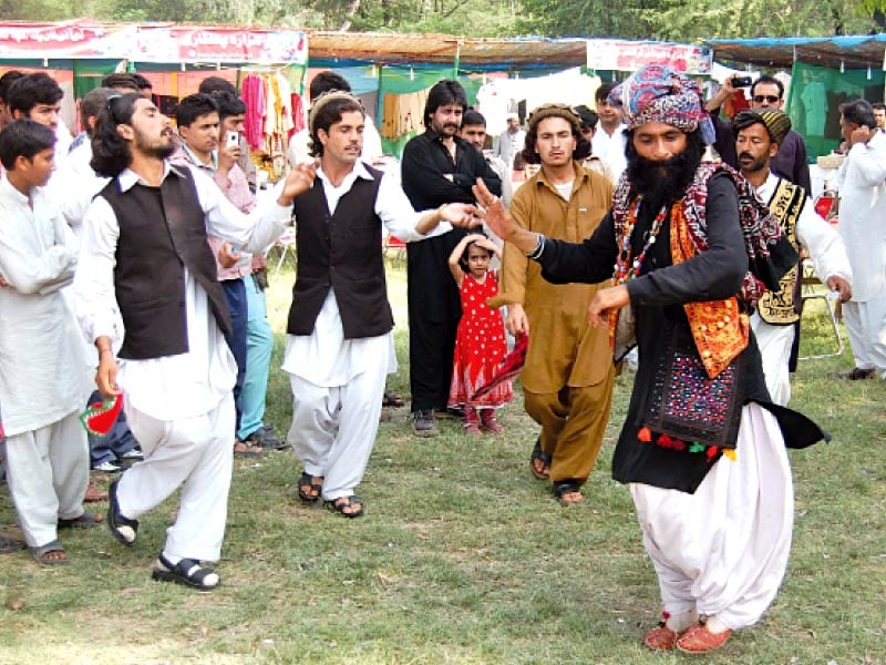 akhtar channal performing to a live crowd at the festival photo muhammad javaid express