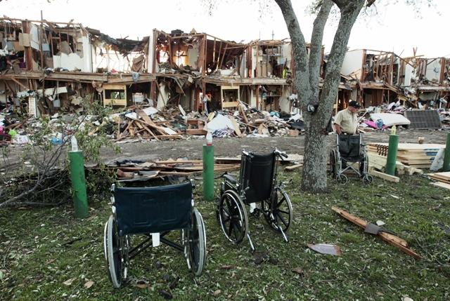 the remains of an apartment complex next to the fertilizer plant that exploded on april 18 2013 in west texas photo afp