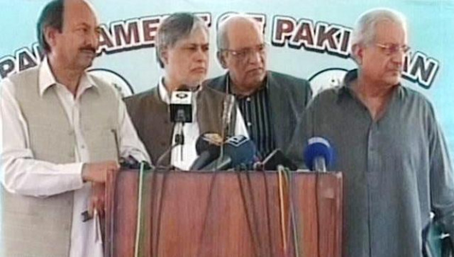 screenshot showing senators addressing press conference screenshot showing senators addressing press conference