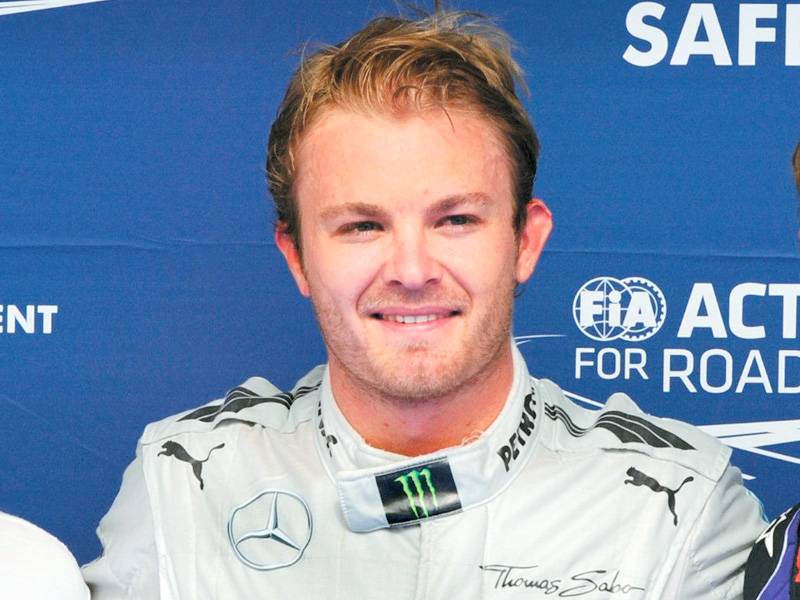 rosberg edged out three time defending world champion vettel by two tenths of a second photo afp