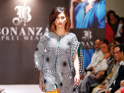 maheen karim s collection is for the working woman of today while sanam chaudhri s is for a fashion forward pakistani woman photo publicity
