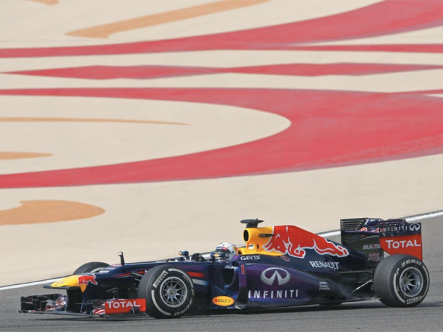 vettel is the only driver to record two races this season photo reuters