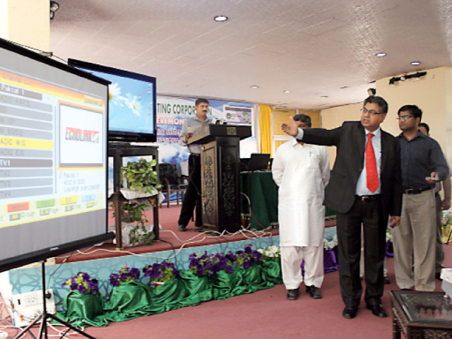 radio pakistan director general murtaza solangi showing that the radio channels are now being broadcast via satellite photo express radio pakistan director general murtaza solangi showing that the radio channels are now being broadcast via satellite photo express