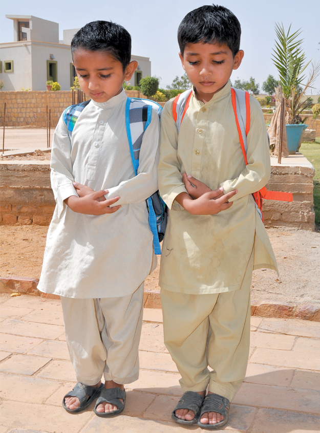 two boys enrolled at the sos village recite naat photo express