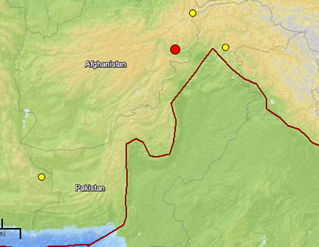 map of the earthquake epicentre photo usgs gov