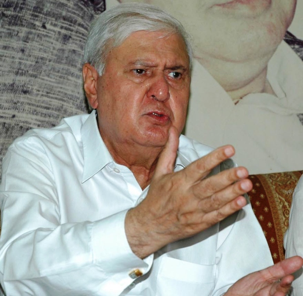 sherpao criticised the previous government for failing to establish durable peace in khyber pakhtunkhwa photo inp file